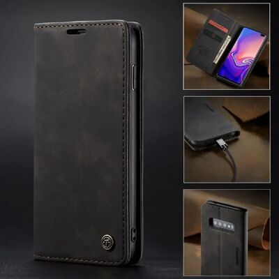 Caseme Étui portefeuille Samsung Galaxy S10 Plus - Noir - Publicité Caseme Étui portefeuille Samsung Galaxy S10 Plus - Noir - Publicité