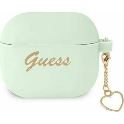 Coque en silicone Guess pour Airpods 3 - Vert - Publicité Coque en silicone Guess pour Airpods 3 - Vert - Publicité