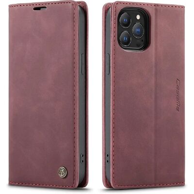 Caseme Étui portefeuille avec support Apple iPhone 13 Pro - Rouge - Publicité Caseme Étui portefeuille avec support Apple iPhone 13 Pro - Rouge - Publicité