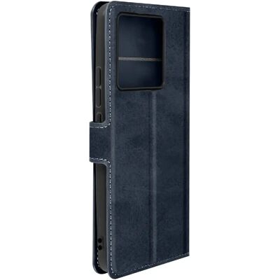 Avizar Étui pour Xiaomi 13T et 13T Pro Porte-carte Support Vidéo Vintage Bleu nuit - Publicité Avizar Étui pour Xiaomi 13T et 13T Pro Porte-carte Support Vidéo Vintage Bleu nuit - Publicité