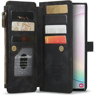Caseme Portefeuille avec support Samsung Galaxy Note 10 Plus / Note 10 Plus 5G - Noir - Publicité Caseme Portefeuille avec support Samsung Galaxy Note 10 Plus / Note 10 Plus 5G - Noir - Publicité