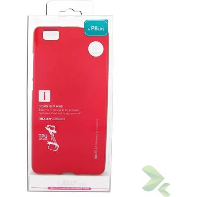 Mercury goospery Coque TPU I-Jelly Huawei P8 Lite - Rouge - Publicité Mercury goospery Coque TPU I-Jelly Huawei P8 Lite - Rouge - Publicité