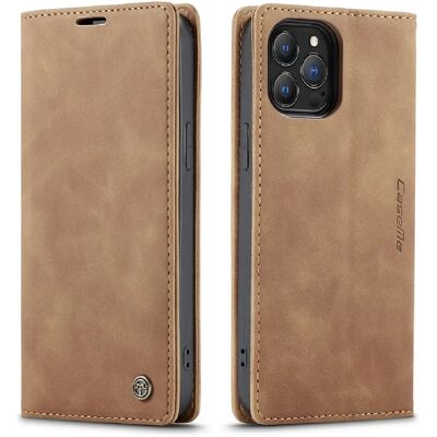 Caseme Portefeuille avec support Apple iPhone 13 Pro Max - Marron - Publicité Caseme Portefeuille avec support Apple iPhone 13 Pro Max - Marron - Publicité
