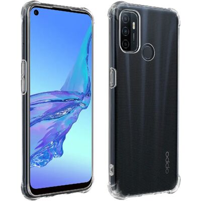 Avizar Coque pour Oppo A53 / A53s Flexible Antichoc Coins Bumper Transparent - Publicité Avizar Coque pour Oppo A53 / A53s Flexible Antichoc Coins Bumper Transparent - Publicité