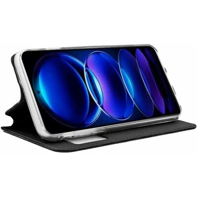Coque Flip Cover Noire Xiaomi POCO X5 Pro 5G - Étui Smartphone - Publicité Coque Flip Cover Noire Xiaomi POCO X5 Pro 5G - Étui Smartphone - Publicité