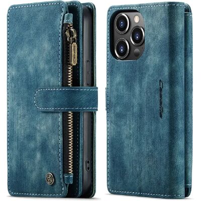 Caseme Portefeuille avec support Apple iPhone 13 Pro - Bleu - Publicité Caseme Portefeuille avec support Apple iPhone 13 Pro - Bleu - Publicité