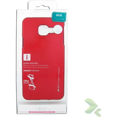 Pricenet Mercury I-Jelly - Coque pour Samsung Galaxy A3 (2016) - Rouge - Publicité Pricenet Mercury I-Jelly - Coque pour Samsung Galaxy A3 (2016) - Rouge - Publicité
