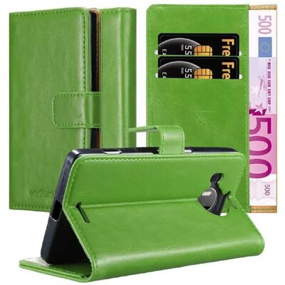 Cadorabo Étui portefeuille en similicuir Nokia Lumia 950 XL - Vert - Publicité Cadorabo Étui portefeuille en similicuir Nokia Lumia 950 XL - Vert - Publicité