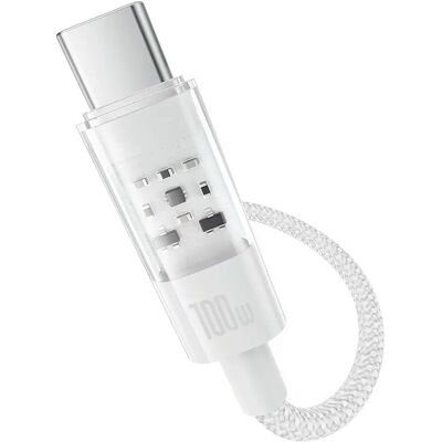 Baseus P10373002211-01 Câble de Données Gem - USB vers Type-C - 2m - Blanc lune - Câble de charge - Publicité Baseus P10373002211-01 Câble de Données Gem - USB vers Type-C - 2m - Blanc lune - Câble de charge - Publicité