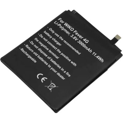 Avizar Batterie pour WIKO Fever 4G TLP15J15 3,8V 3000mAh Li-Polymer Noir - Publicité Avizar Batterie pour WIKO Fever 4G TLP15J15 3,8V 3000mAh Li-Polymer Noir - Publicité