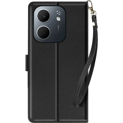 Avizar Étui Portefeuille pour Oppo A5x avec Dragonne et Fonction Support Vidéo Noir - Publicité Avizar Étui Portefeuille pour Oppo A5x avec Dragonne et Fonction Support Vidéo Noir - Publicité