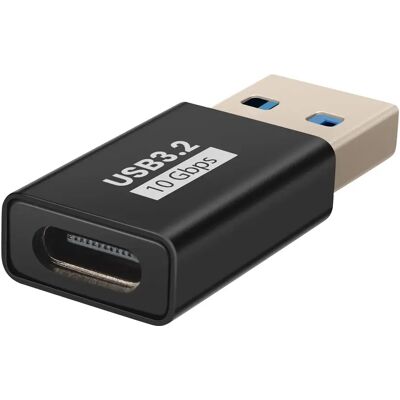 LinQ Adaptateur USB-C vers USB-A Mâle Charge et Transfert 10Gbps Compact Noir - Publicité LinQ Adaptateur USB-C vers USB-A Mâle Charge et Transfert 10Gbps Compact Noir - Publicité