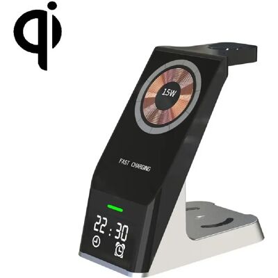 Yonis Station de charge sans fil 6-en-1 pour iPhone 12 - 15 W - Noir - Publicité Yonis Station de charge sans fil 6-en-1 pour iPhone 12 - 15 W - Noir - Publicité