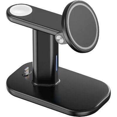 Yonis Station de charge sans fil 3-en-1 pour iPhone 12–14 - 15 W - Noir - Publicité Yonis Station de charge sans fil 3-en-1 pour iPhone 12–14 - 15 W - Noir - Publicité