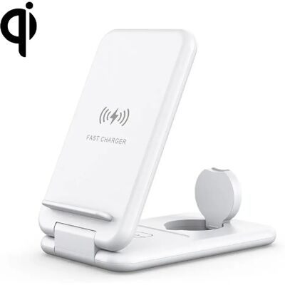 Yonis Chargeur sans fil 3 en 1 pour iPhone - 15 W - Blanc - Publicité Yonis Chargeur sans fil 3 en 1 pour iPhone - 15 W - Blanc - Publicité