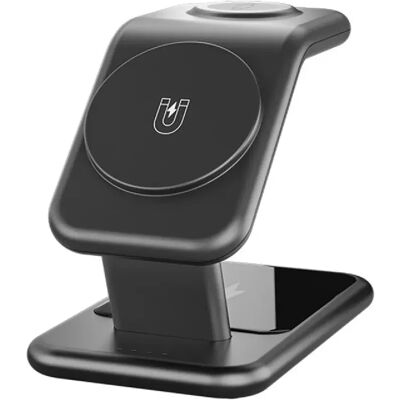Yonis Station de charge sans fil magnétique 3 en 1 pour iPhone - 15 W - Noir - Publicité Yonis Station de charge sans fil magnétique 3 en 1 pour iPhone - 15 W - Noir - Publicité