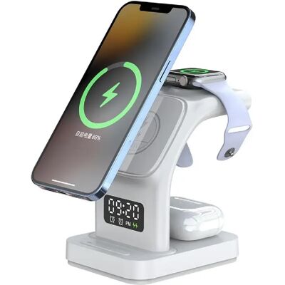 Yonis Chargeur sans fil magnétique pour iPhone - 15 W - Blanc - Publicité Yonis Chargeur sans fil magnétique pour iPhone - 15 W - Blanc - Publicité