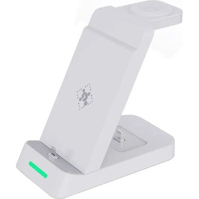 Yonis Station de charge sans fil 3-en-1 pour iPhone - 3 W - blanc - Publicité Yonis Station de charge sans fil 3-en-1 pour iPhone - 3 W - blanc - Publicité