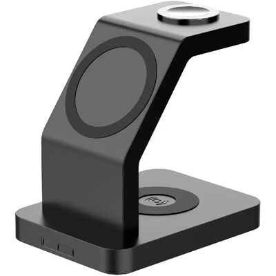 Yonis Chargeur sans fil 3 en 1 pour iPhone 12 - 15 W - Noir - Publicité Yonis Chargeur sans fil 3 en 1 pour iPhone 12 - 15 W - Noir - Publicité