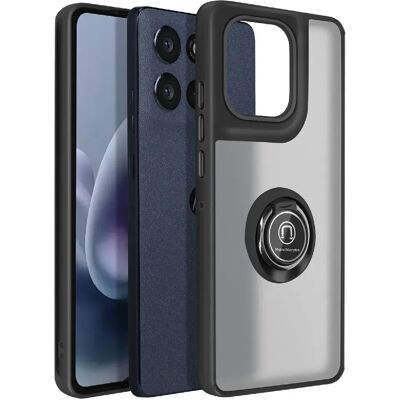 Avizar Coque pour Motorola Moto G86 / G86 Power avec Anneau Magnétique Finition Givrée Noir - Publicité Avizar Coque pour Motorola Moto G86 / G86 Power avec Anneau Magnétique Finition Givrée Noir - Publicité