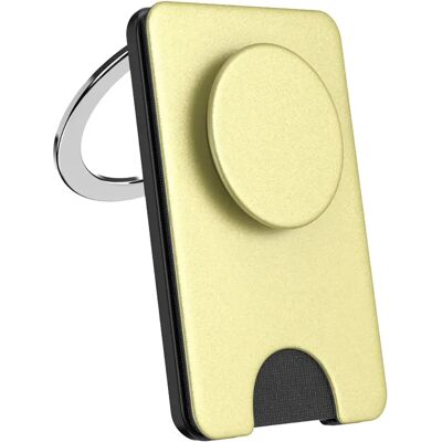 PopSockets Support MagSafe pour Smartphone Édition PopWallet Premium Dorée - Publicité PopSockets Support MagSafe pour Smartphone Édition PopWallet Premium Dorée - Publicité