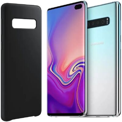 Visiodirect Coque de protection en silicone pour Samsung Galaxy S10 - Noir - Publicité Visiodirect Coque de protection en silicone pour Samsung Galaxy S10 - Noir - Publicité