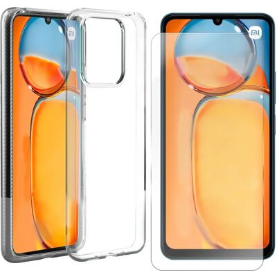 Visiodirect Kit verre trempé et coque souple en silicone pour Xiaomi Poco C65 - Publicité Visiodirect Kit verre trempé et coque souple en silicone pour Xiaomi Poco C65 - Publicité
