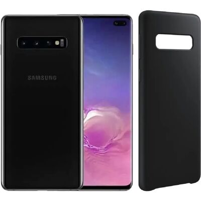 Visiodirect Coque de protection en silicone pour Samsung Galaxy S10 Plus - Noir - Publicité Visiodirect Coque de protection en silicone pour Samsung Galaxy S10 Plus - Noir - Publicité