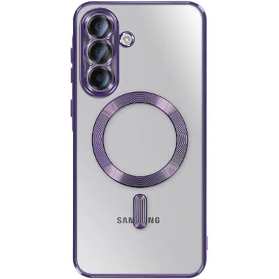 Avizar Coque pour Galaxy A37 Compatible MagSafe avec Contour Chromé Violet - Publicité Avizar Coque pour Galaxy A37 Compatible MagSafe avec Contour Chromé Violet - Publicité
