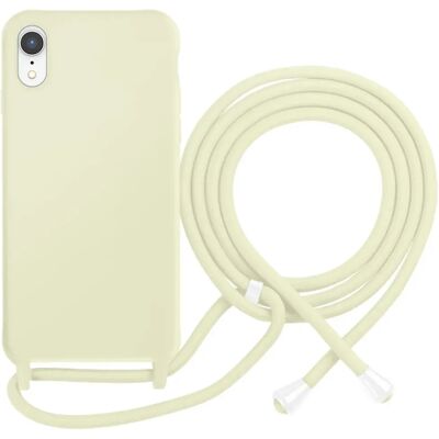 Moxie Coque pour iPhone XR en TPU Premium Color Lace avec Cordon Tour de Cou Vert pâle - Publicité Moxie Coque pour iPhone XR en TPU Premium Color Lace avec Cordon Tour de Cou Vert pâle - Publicité