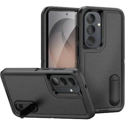 Avizar Coque Renforcée pour Galaxy S26 Plus Tri-matière avec Béquille Intégrée Noir - Publicité Avizar Coque Renforcée pour Galaxy S26 Plus Tri-matière avec Béquille Intégrée Noir - Publicité