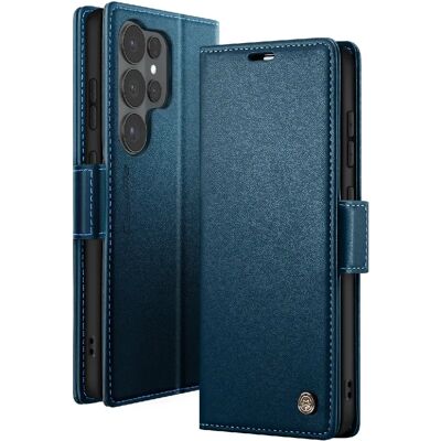 CaseMe Étui Portefeuille pour Galaxy S26 Ultra Anti-RFID Effet Cuir Brillant Bleu nuit - Publicité CaseMe Étui Portefeuille pour Galaxy S26 Ultra Anti-RFID Effet Cuir Brillant Bleu nuit - Publicité
