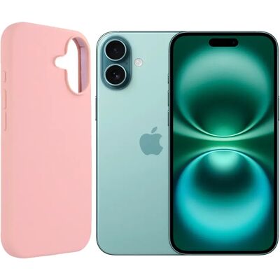 Visiodirect Coque de protection en silicone pour iPhone 16 Plus - 6,7 pouces - Rose - Publicité Visiodirect Coque de protection en silicone pour iPhone 16 Plus - 6,7 pouces - Rose - Publicité