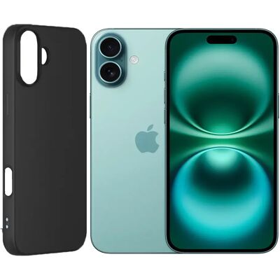 Visiodirect Coque de protection en silicone pour iPhone 16 Plus - Noir - Publicité Visiodirect Coque de protection en silicone pour iPhone 16 Plus - Noir - Publicité