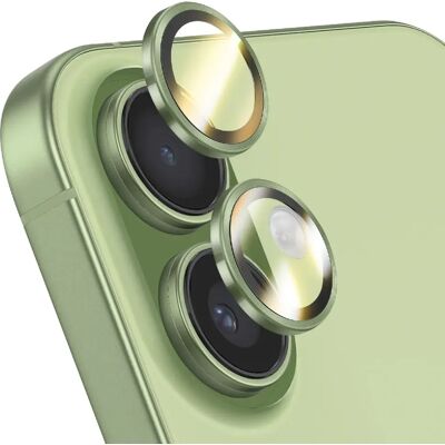 Rhinoshield Protection d'Objectif Caméra pour iPhone 16 / 16 Plus / 17 Anti-Rayures Vert - Publicité Rhinoshield Protection d'Objectif Caméra pour iPhone 16 / 16 Plus / 17 Anti-Rayures Vert - Publicité