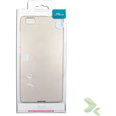 Mercury goospery Coque I-Jelly Huawei P8 Lite - Doré - Publicité Mercury goospery Coque I-Jelly Huawei P8 Lite - Doré - Publicité