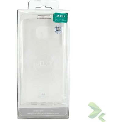 Mercury goospery Coque Transparent Jelly Samsung Galaxy S6 Edge - Publicité Mercury goospery Coque Transparent Jelly Samsung Galaxy S6 Edge - Publicité