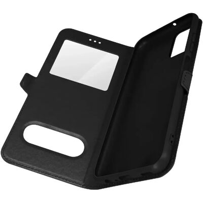 Coque Samsung Galaxy A03s Fenêtre Double Noire - Publicité Coque Samsung Galaxy A03s Fenêtre Double Noire - Publicité