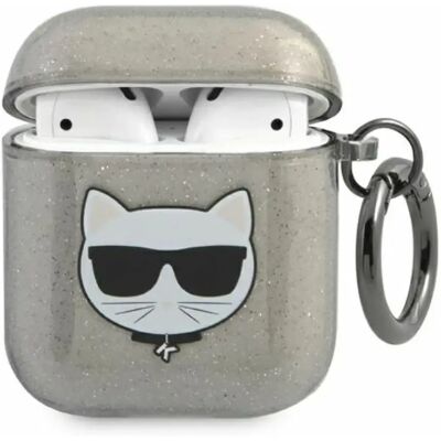 Coque AirPods Karl Lagerfeld - Choupette Pailletée - Noir - Publicité Coque AirPods Karl Lagerfeld - Choupette Pailletée - Noir - Publicité