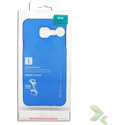 Mercury goospery Coque i Jelly Metal Samsung Galaxy A3 (2016) - Bleu - Publicité Mercury goospery Coque i Jelly Metal Samsung Galaxy A3 (2016) - Bleu - Publicité