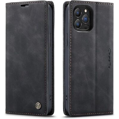 Caseme Étui portefeuille avec support Apple iPhone 13 Pro Max - Noir - Publicité Caseme Étui portefeuille avec support Apple iPhone 13 Pro Max - Noir - Publicité