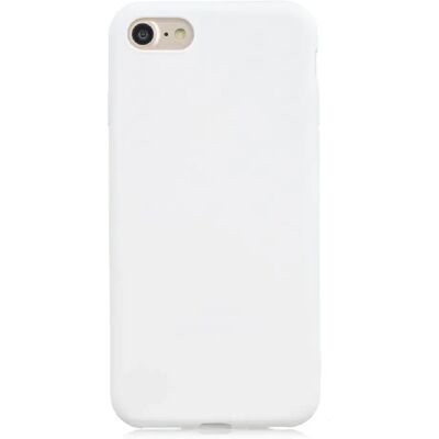 Generic Coque iPhone SE/8/7 en TPU - Blanc - Publicité Generic Coque iPhone SE/8/7 en TPU - Blanc - Publicité
