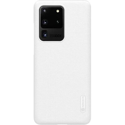 Nillkin Coque pour Galaxy S20 Ultra Série Super Frosted Shield Compatible Chargement Qi Blanc - Publicité Nillkin Coque pour Galaxy S20 Ultra Série Super Frosted Shield Compatible Chargement Qi Blanc - Publicité