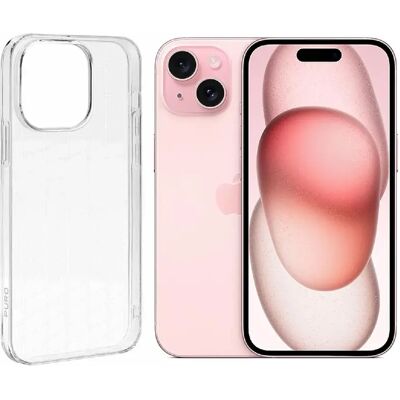 Visiodirect Coque en silicone iPhone 15 - Transparent - Publicité Visiodirect Coque en silicone iPhone 15 - Transparent - Publicité