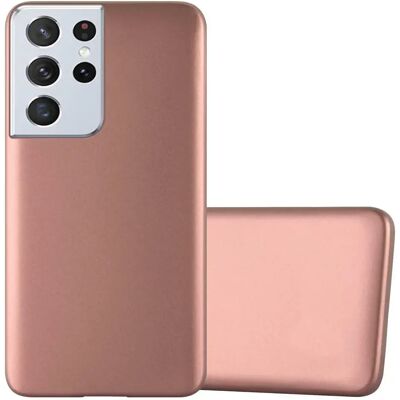 Coque TPU Métallique Rose Doré pour Samsung Galaxy S21 Ultra - Protection - Publicité Coque TPU Métallique Rose Doré pour Samsung Galaxy S21 Ultra - Protection - Publicité