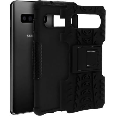 Avizar Coque Samsung Galaxy S10 Plus Protection Hybride Antichoc Support Vidéo - Noir - Publicité Avizar Coque Samsung Galaxy S10 Plus Protection Hybride Antichoc Support Vidéo - Noir - Publicité