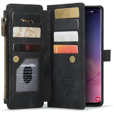 Caseme Portefeuille avec support Samsung Galaxy S10 4G - Noir - Publicité Caseme Portefeuille avec support Samsung Galaxy S10 4G - Noir - Publicité