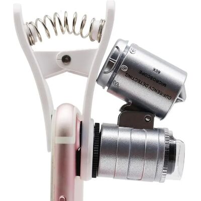 Yonis Objectif microscope pour smartphone - 60x - Argent - Publicité Yonis Objectif microscope pour smartphone - 60x - Argent - Publicité