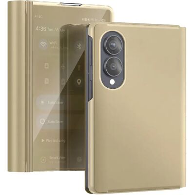 Avizar Étui Clapet Miroir pour Galaxy Z Fold8 Effet Cuir avec Support Mains-Libres Dorée - Publicité Avizar Étui Clapet Miroir pour Galaxy Z Fold8 Effet Cuir avec Support Mains-Libres Dorée - Publicité