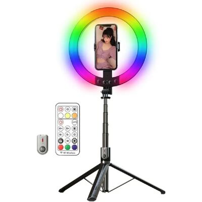 Yonis Perche Selfie Avec Support Rotatif RGB - Publicité Yonis Perche Selfie Avec Support Rotatif RGB - Publicité